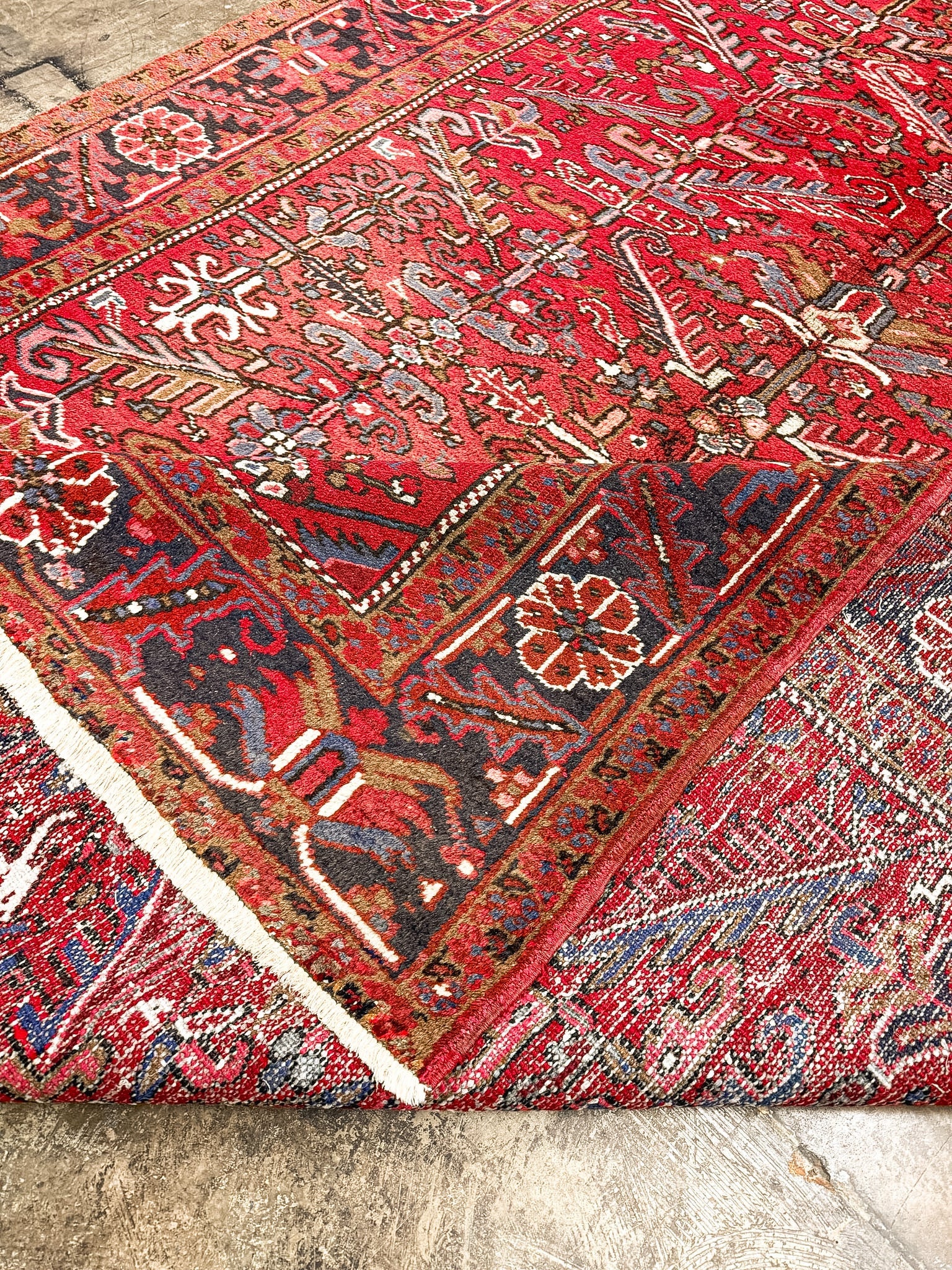 Persian Heriz Rug | 8' x 8' 11" Rug the Rock