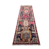 Vintage Ardabil Wool Runner. Edited documentary rug photograph; SKU RR 30115; source IMG_7446.