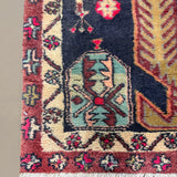 Vintage Ardabil Wool Runner. Edited documentary rug photograph; SKU RR 30115; source IMG_7448.