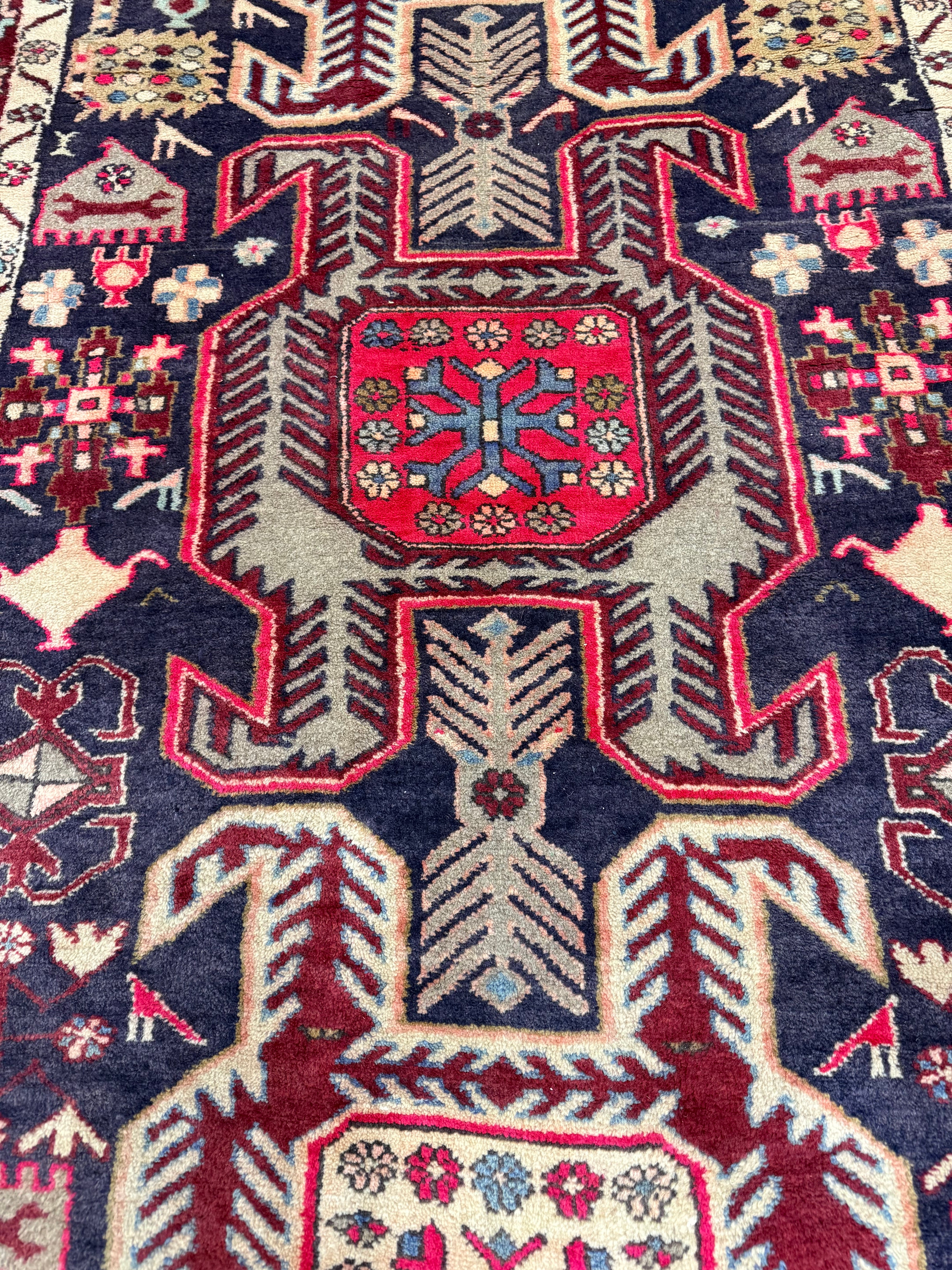 Vintage Ardabil Wool Runner. Original rug photograph; SKU RR 30115; source IMG_7439.