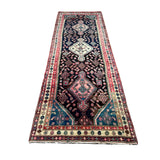 Vintage Kabudarahang Wool Runner. Edited documentary rug photograph; SKU RR 30520; source IMG_7586.