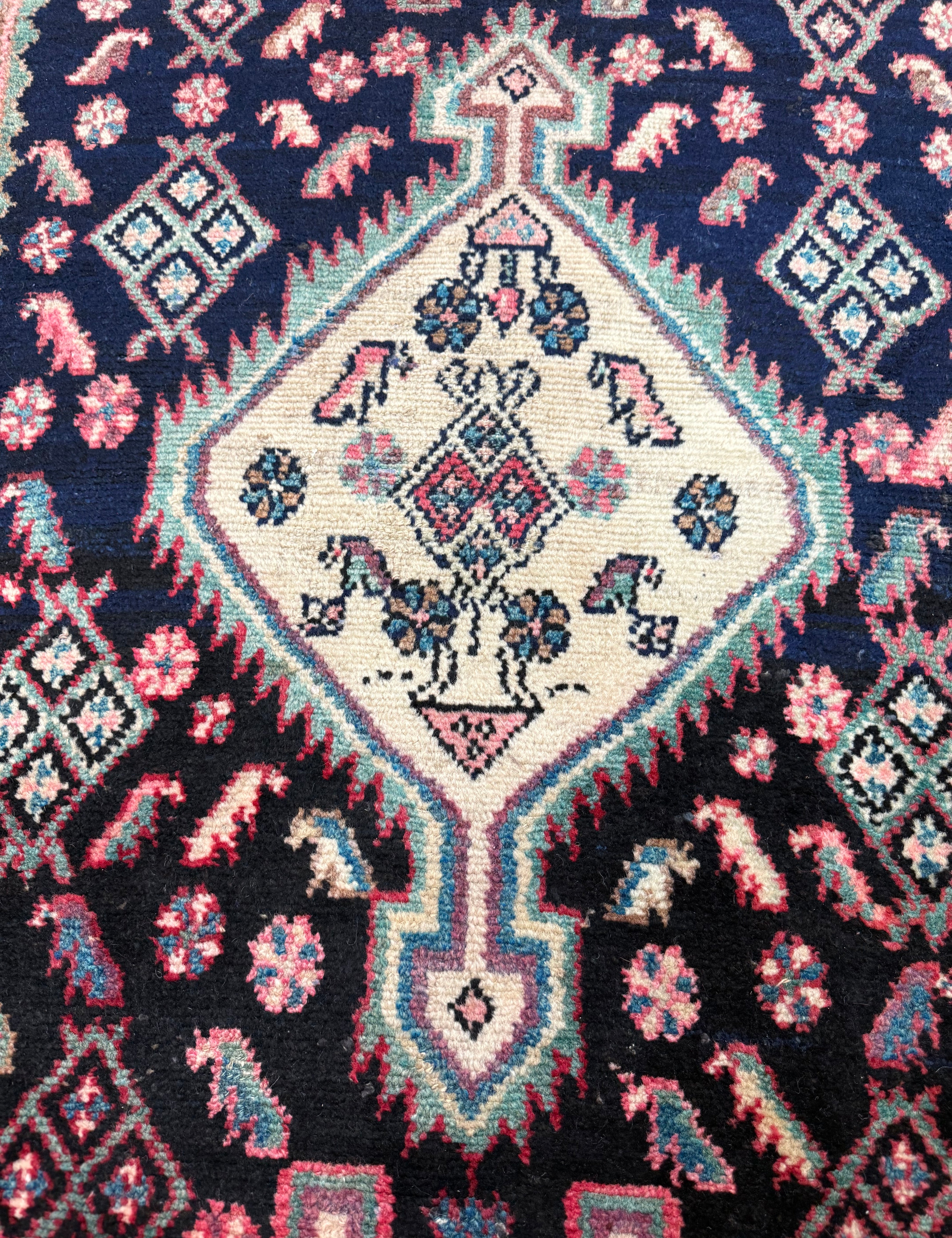Vintage Kabudarahang Wool Runner. Original rug photograph; SKU RR 30520; source IMG_7589.