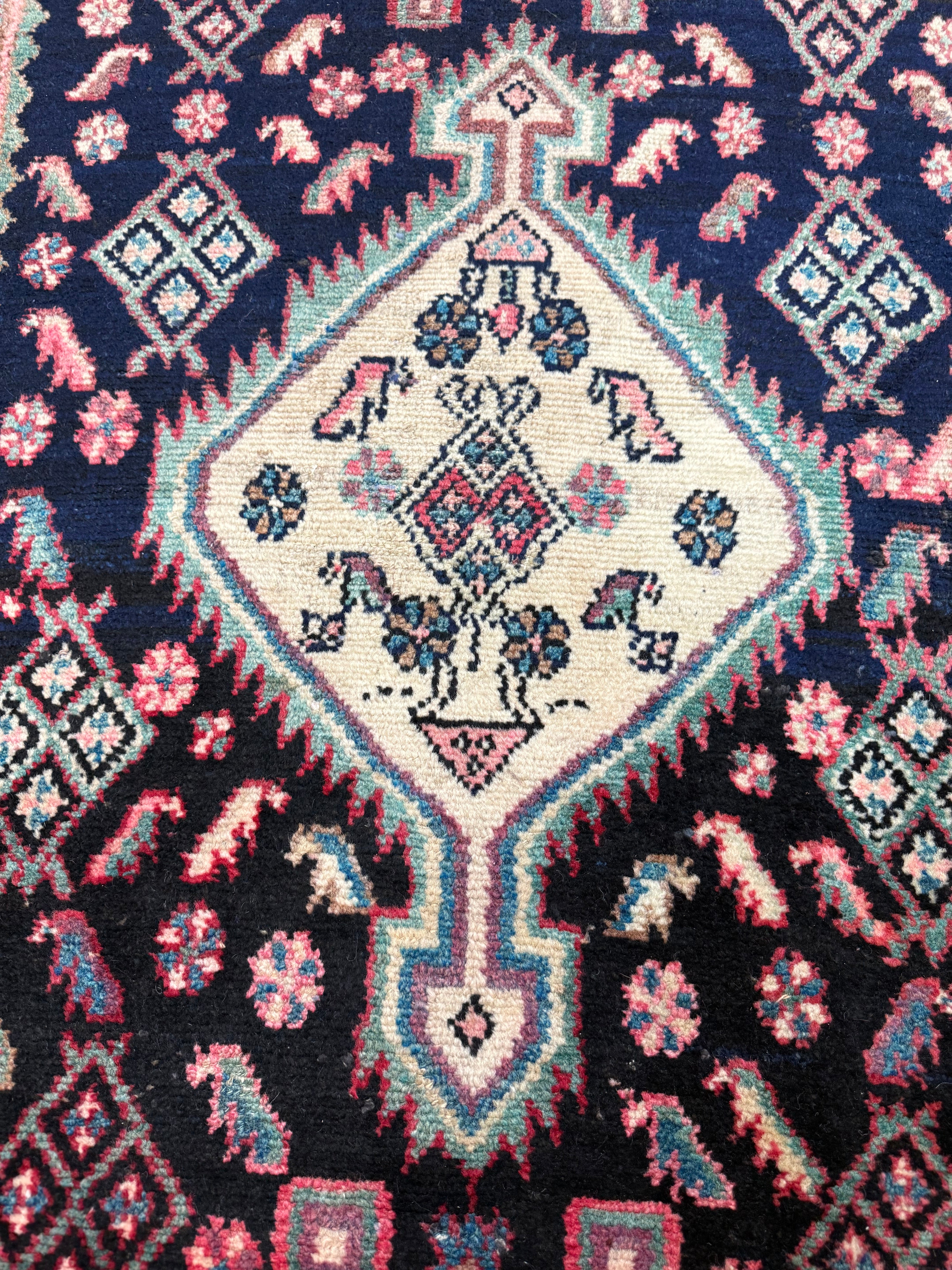 Vintage Kabudarahang Wool Runner. Original rug photograph; SKU RR 30520; source IMG_7589.