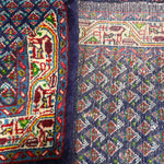 Vintage Sarabend Rug — Fine Allover Pattern with Red Borders. Original rug photograph; SKU RR30661; source RR 30661 IMG_6972.