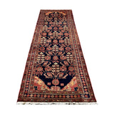 Vintage Hamedan wool runner, full rug view; SKU RR 30725. Edited documentary photograph, source IMG_7387.