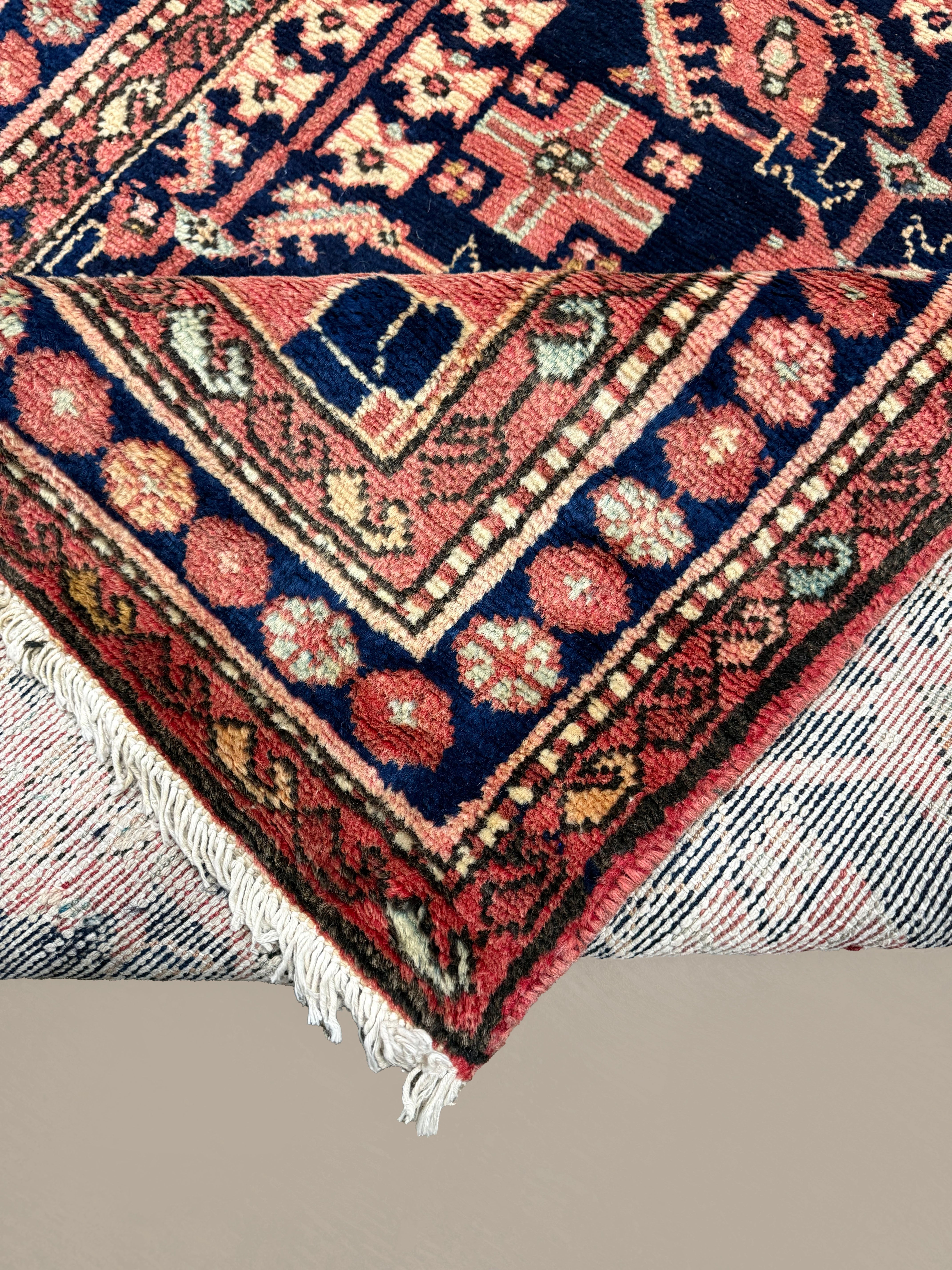 Vintage Dargazin Hamadan Wool Runner. Edited documentary rug photograph; SKU RR 30725; source IMG_7391.