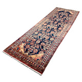 Vintage Dargazin Hamadan Wool Runner. Edited documentary rug photograph; SKU RR 30725; source IMG_7398.