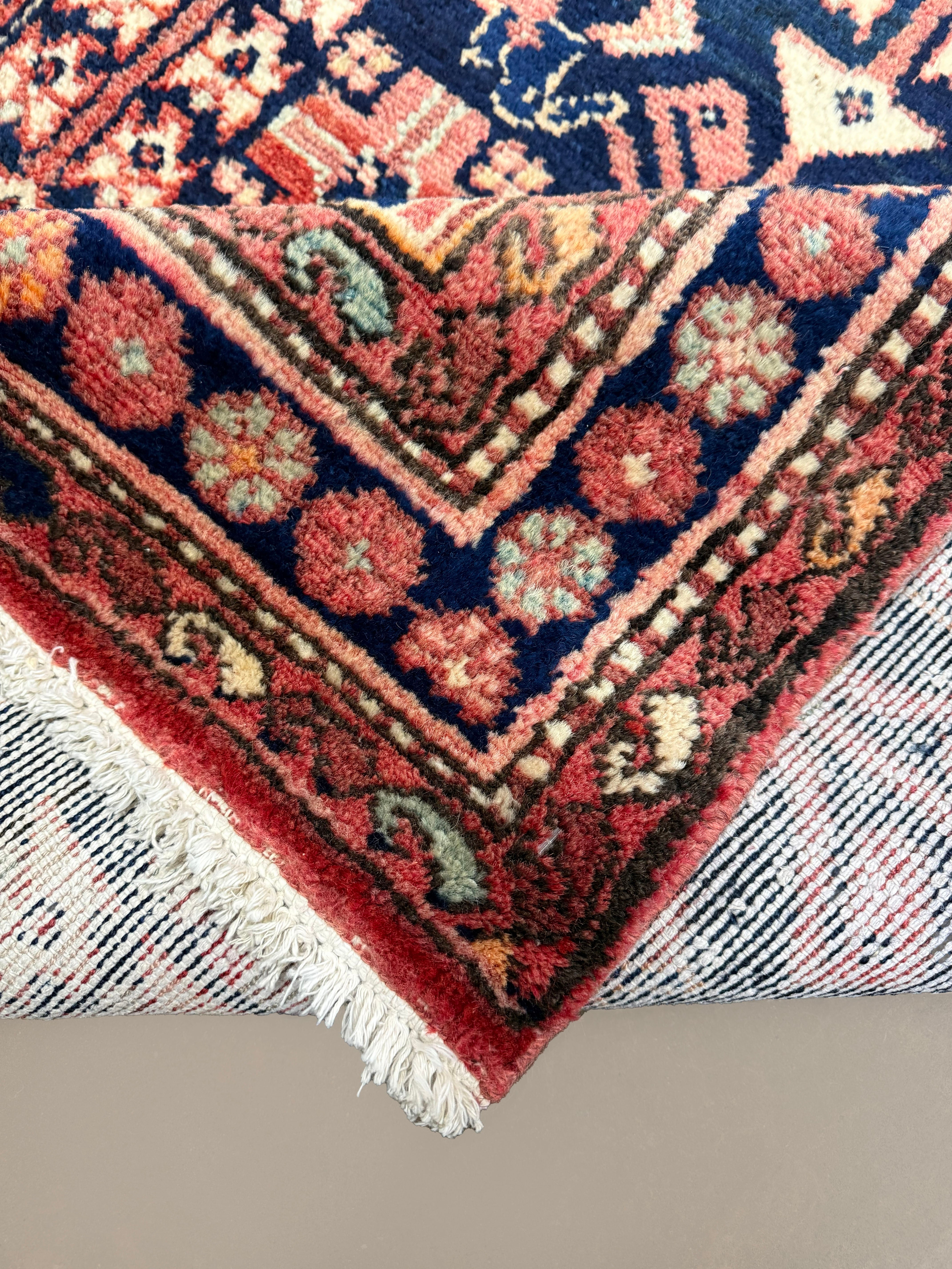 Vintage Dargazin Hamadan Wool Runner. Edited documentary rug photograph; SKU RR 30725; source IMG_7401.