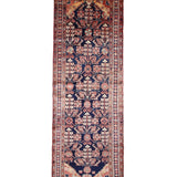 Vintage Dargazin Hamadan Wool Runner, full rug view. Original catalog photograph; SKU RR30725.