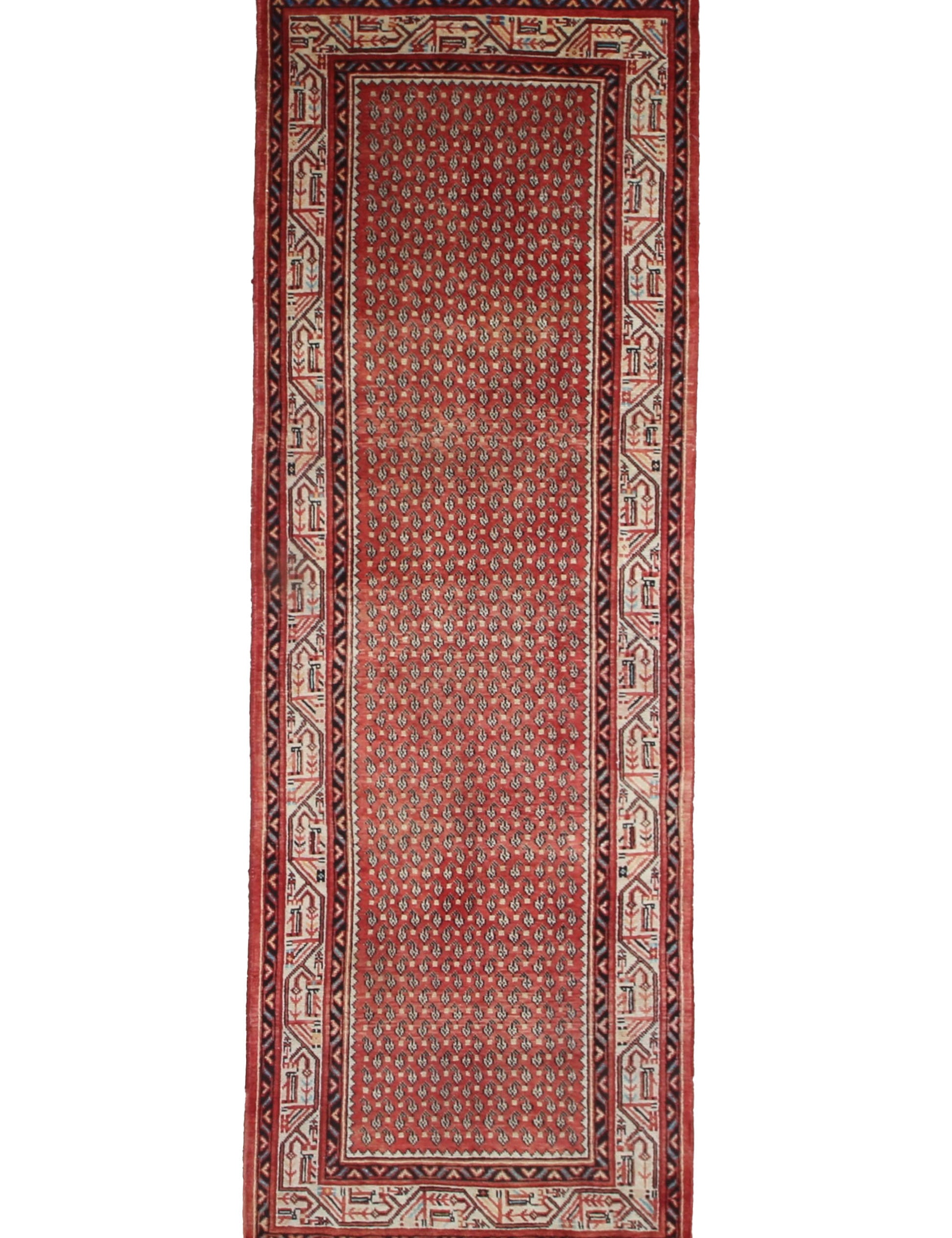 Vintage Arak Runner — Boteh Mir Design, full rug view. Original catalog photograph; SKU RR 32231.