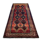 Vintage Sirjan Luri Wool Runner. Edited documentary rug photograph; SKU RR 32366; source IMG_7508.