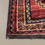 Vintage Sirjan Luri Wool Runner. Edited documentary rug photograph; SKU RR 32366; source IMG_7510.