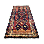 Vintage Sirjan Luri Wool Runner. Edited documentary rug photograph; SKU RR 32366; source IMG_7517.