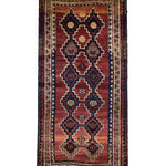 Vintage Sirjan Luri Wool Runner, full rug view. Original catalog photograph; SKU RR 32366.