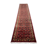 Vintage Hosseinabad Wool Runner | 2'6" × 12'7". Edited documentary rug photograph; SKU RR 32375; source undefined.