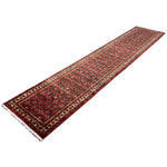 Vintage Hosseinabad Wool Runner | 2'6" × 12'7". Edited documentary rug photograph; SKU RR 32375; source undefined.