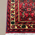 Vintage Hosseinabad Wool Runner | 2'6" × 12'7". Edited documentary rug photograph; SKU RR 32375; source undefined.