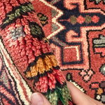Vintage Qarajeh Wool Runner, additional view; SKU RR 32388; source IMG_7410. Hand digitally edited with AI.