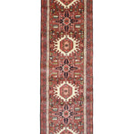 Vintage Qarajeh Wool Runner, full rug view. Original catalog photograph; SKU RR32388.