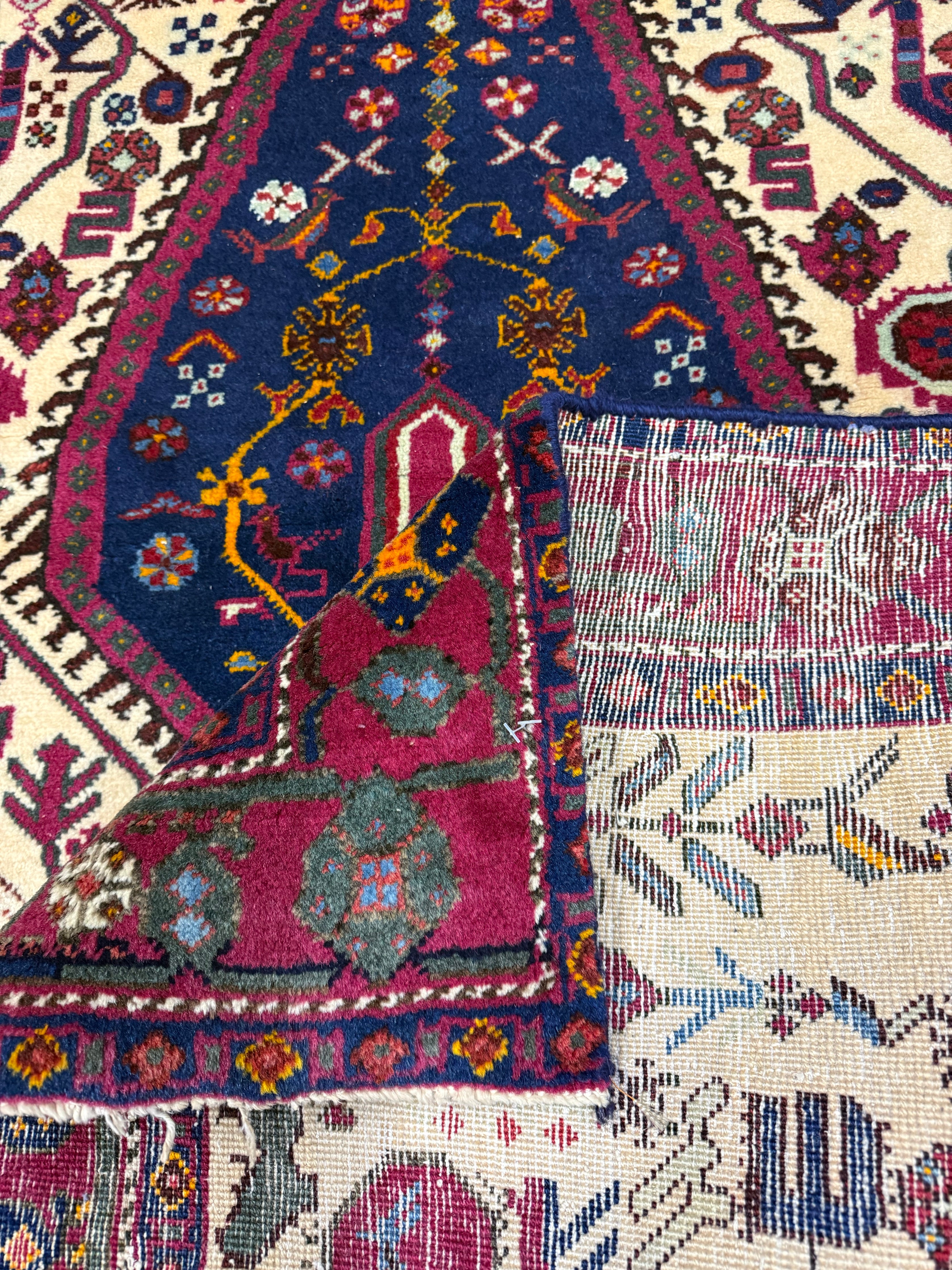 Vintage Sirjan Luri Afshar Rug. Original rug photograph; SKU RR32447; source RR 32447 IMG_6622.