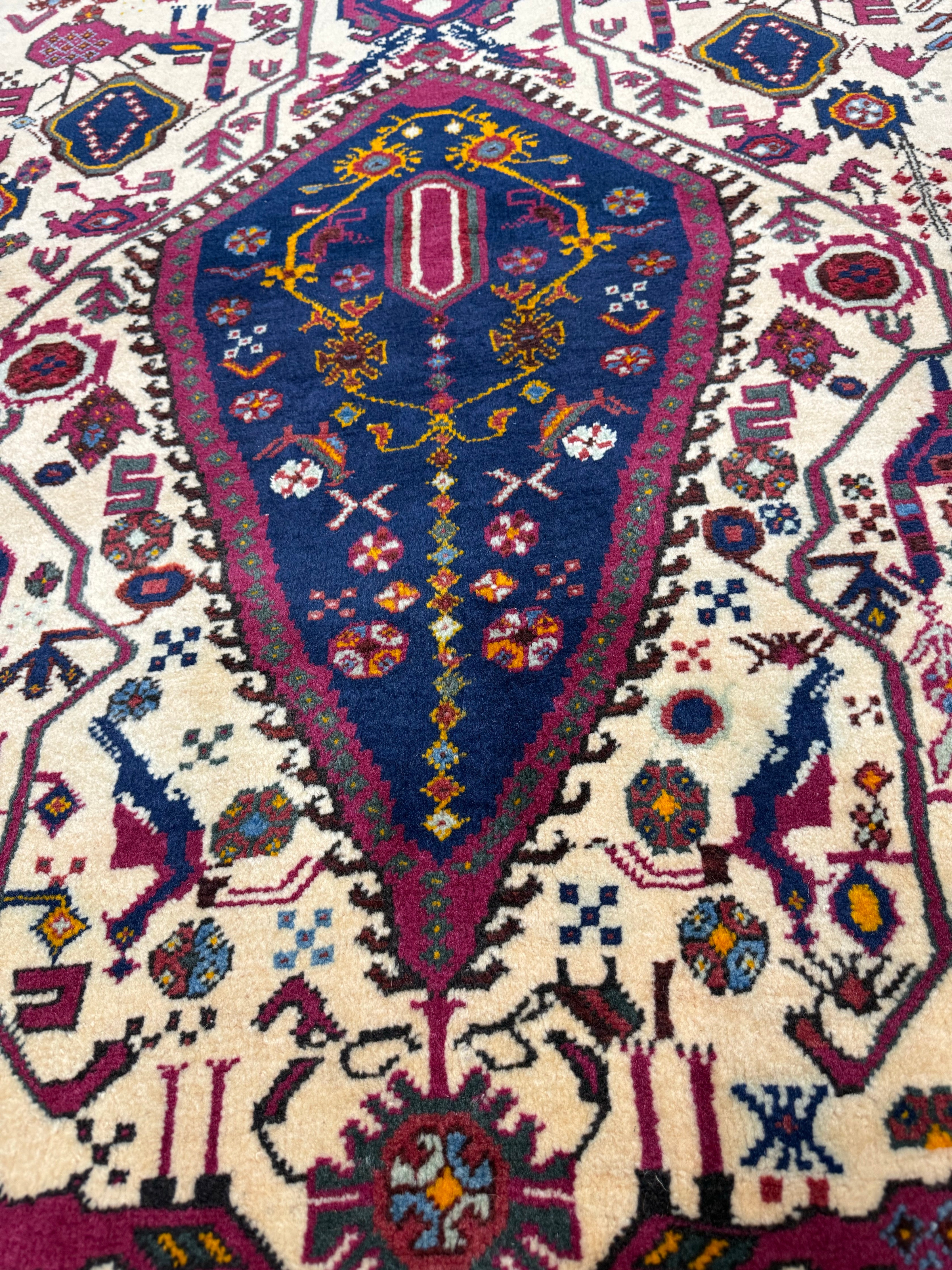 Vintage Sirjan Luri Afshar Rug. Original rug photograph; SKU RR32447; source RR 32447 IMG_6632.