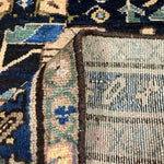 Vintage Dargazin Rug — Floral Sprays on Deep Blue. Original rug photograph; SKU RR32487; source RR 32487 IMG_6736.