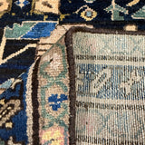 Vintage Dargazin Rug — Floral Sprays on Deep Blue. Original rug photograph; SKU RR32487; source RR 32487 IMG_6736.