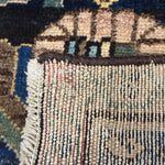 Vintage Dargazin Rug — Floral Sprays on Deep Blue. Original rug photograph; SKU RR32487; source RR 32487 IMG_6737.