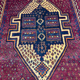 Vintage Fars Luri Rug — Dark Central Medallion on Red. Original rug photograph; SKU RR32531; source IMG_6913.