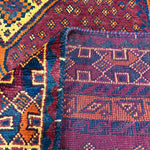Vintage Fars Luri Rug — Dark Central Medallion on Red. Original rug photograph; SKU RR32531; source IMG_6915.