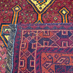 Vintage Fars Luri Rug — Dark Central Medallion on Red. Original rug photograph; SKU RR32531; source IMG_6926.