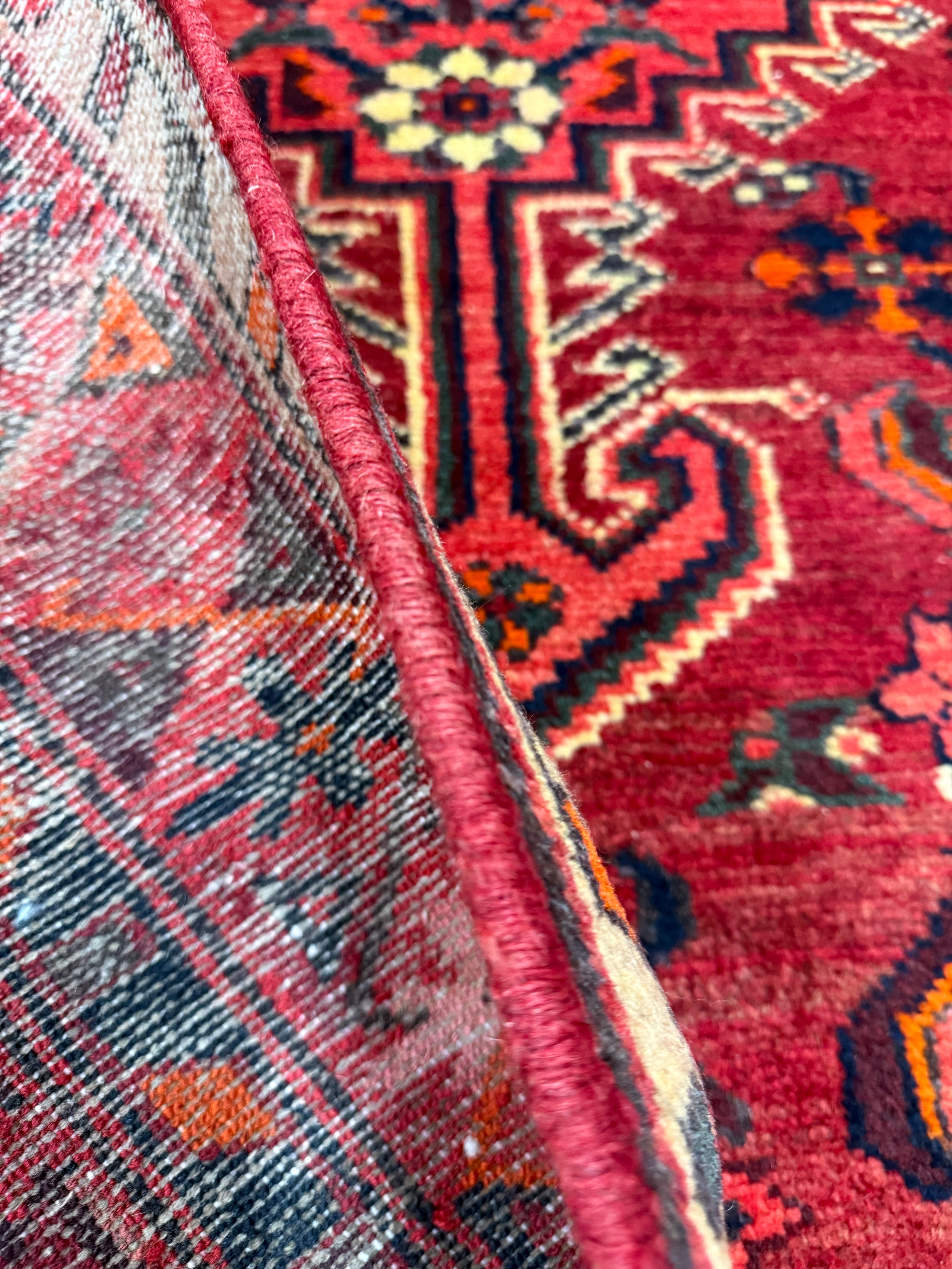 Vintage Zarrin Gol Zanjan Wool Rug. Original rug photograph; SKU RR 32889; source IMG_7499.