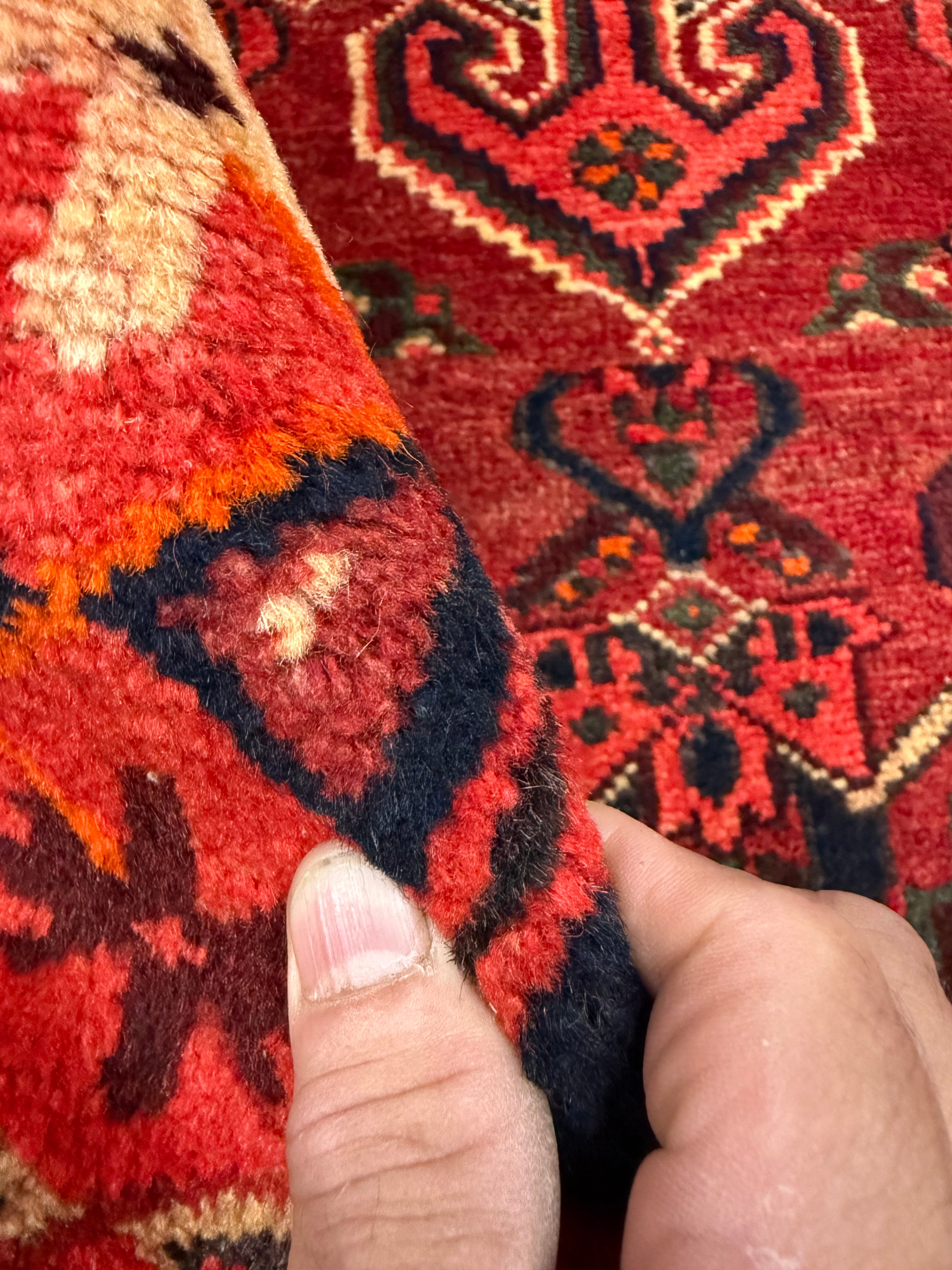 Vintage Zarrin Gol Zanjan Wool Rug. Original rug photograph; SKU RR 32889; source IMG_7500.