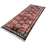 Persian Hamadan Runner, diagonal full view, hand-knotted wool pile. SKU RR 30127.