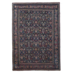 Vintage Mashhad Khorasan Rug, top view on white background, hand-knotted wool pile. SKU RR 30636.