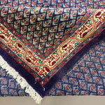 Persian Sarabend Rug, folded corner and reverse, hand-knotted wool with blue colouring. SKU RR 30661.