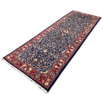 Vintage Arak Runner, diagonal perspective view of the complete rug, hand-knotted wool pile. SKU RR 30663.