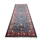 Vintage Arak Runner, full rug in perspective showing the patterned field and borders, hand-knotted wool pile. SKU RR 30663.