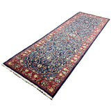 Vintage Arak Runner, angled view showing the full field and borders, hand-knotted wool pile. SKU RR 30663.