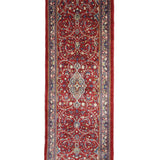 Persian Arak Runner, top view on white background, hand-knotted wool pile. SKU RR 30674.