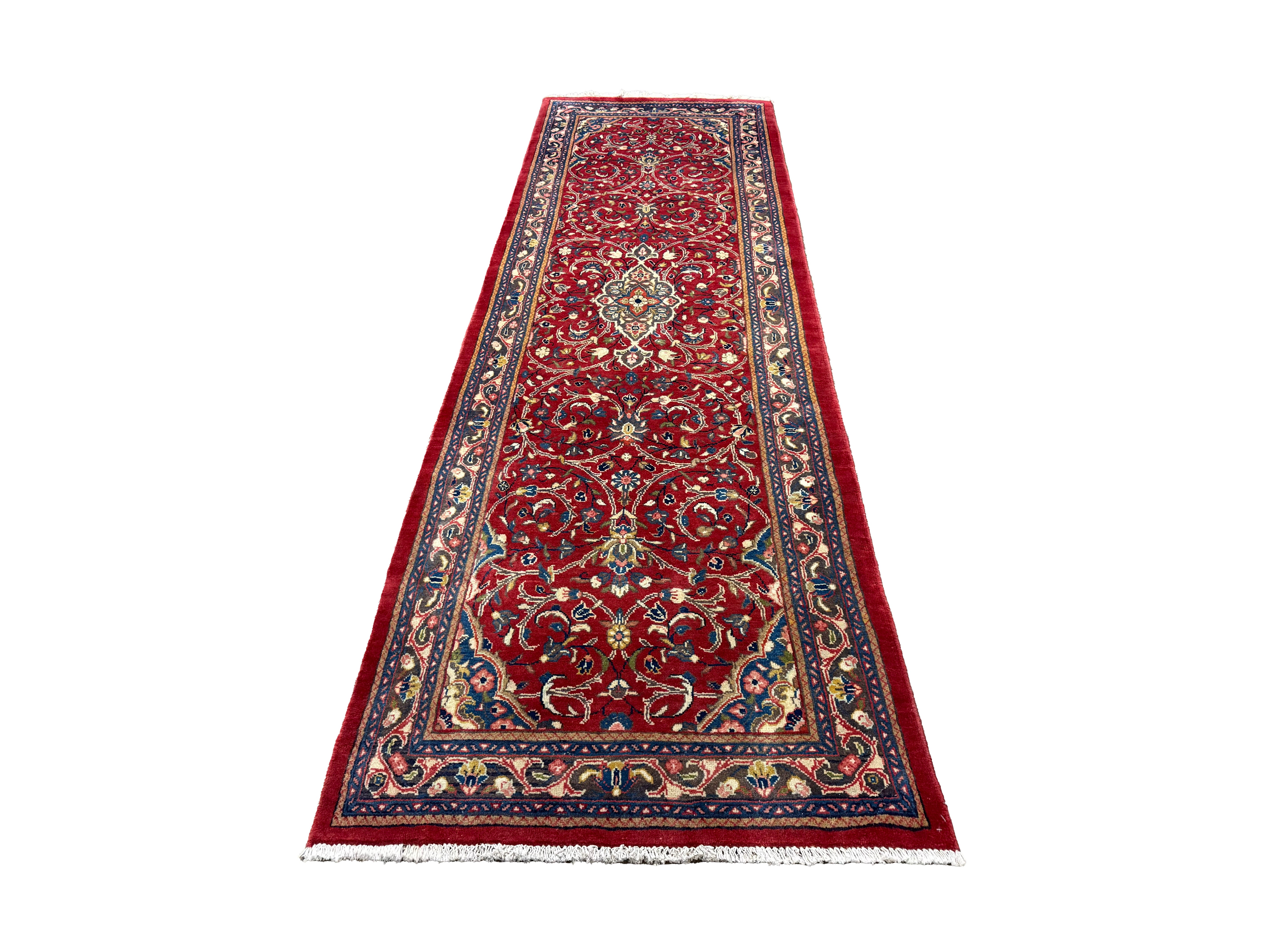 Persian Arak Runner, lengthwise view, hand-knotted wool pile. SKU RR 30674.