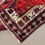 Persian Sarab Runner, folded corner and reverse, hand-knotted wool with red colouring. SKU RR 30685.