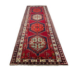 Persian Sarab Runner, lengthwise view, hand-knotted wool with red colouring. SKU RR 30685.