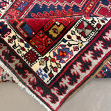 Persian Sarab Runner, folded corner and reverse, hand-knotted wool with red colouring. SKU RR 30685.