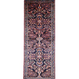 Persian Lilihan Runner, top view on white background, hand-knotted wool pile. SKU RR30734.