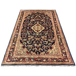 Vintage Mahallat Rug, front perspective view of the complete rug, hand-knotted wool pile. SKU RR 30875.