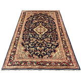 Vintage Mahallat Rug, front perspective view of the complete rug, hand-knotted wool pile. SKU RR 30875.