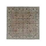 Vintage Marand Tabriz Rug, top view on white background, hand-knotted wool pile. SKU RR 32200.