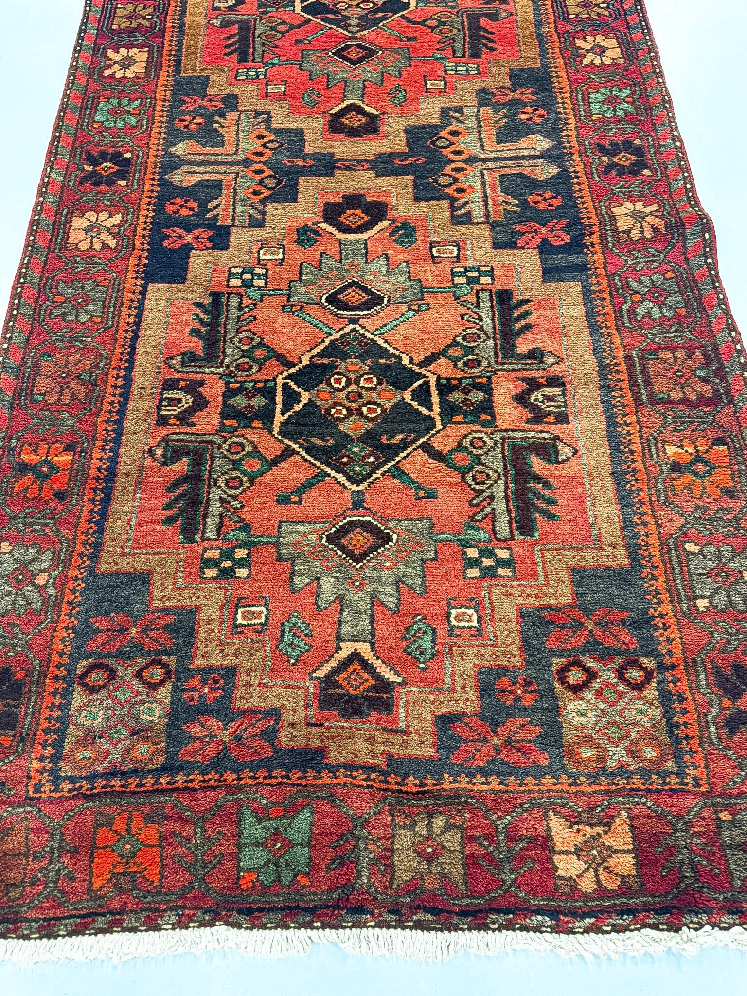Persian Hamadan Runner Rug | 3' 4" x 10' Rug the Rock