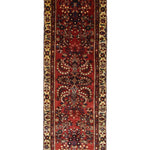Persian Lilihan Runner, top view on white background, hand-knotted wool pile. SKU RR 32312.